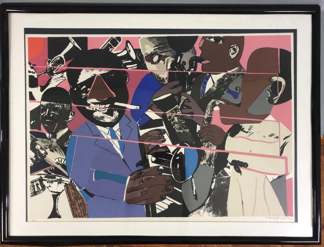 ROMARE BEARDEN (AMERICAN, 19111988) - "JAZZ II" - (1 of 6)