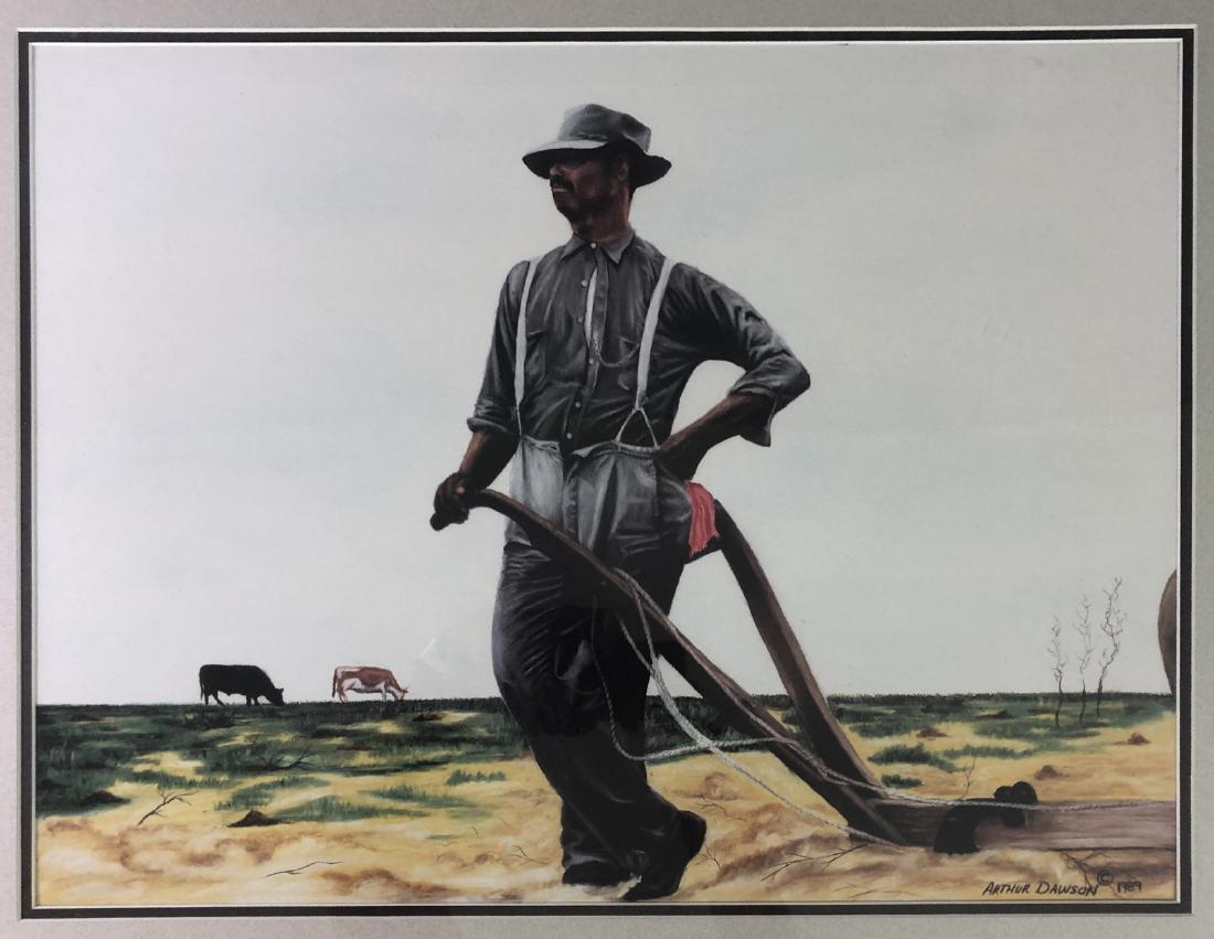 ARTHUR DAWSON (AMERICAN, 18571922) - 1989 Ò40 ACR: ARTHUR DAWSON (AMERICAN, 18571922) - 1989 Ò40 ACRESÓ - Signed lower right - Facsimile - Framed, matted, and glazed - 24 3/8 x 28 1/4 in. (sight) - -- Dimensions: ---