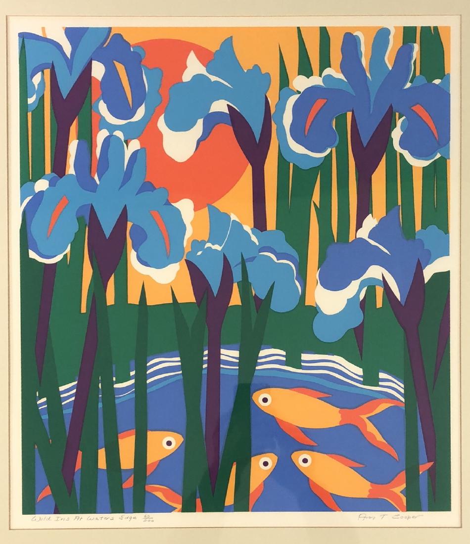 ANN T. COOPER (AMERICAN, 1935-2005) - "WILD IRIS (1 of 7)