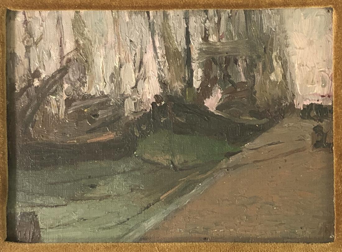 MINERVA JOSEPHINE CHAPMAN - BOAT BY A DOCK - Inci (1 of 4)