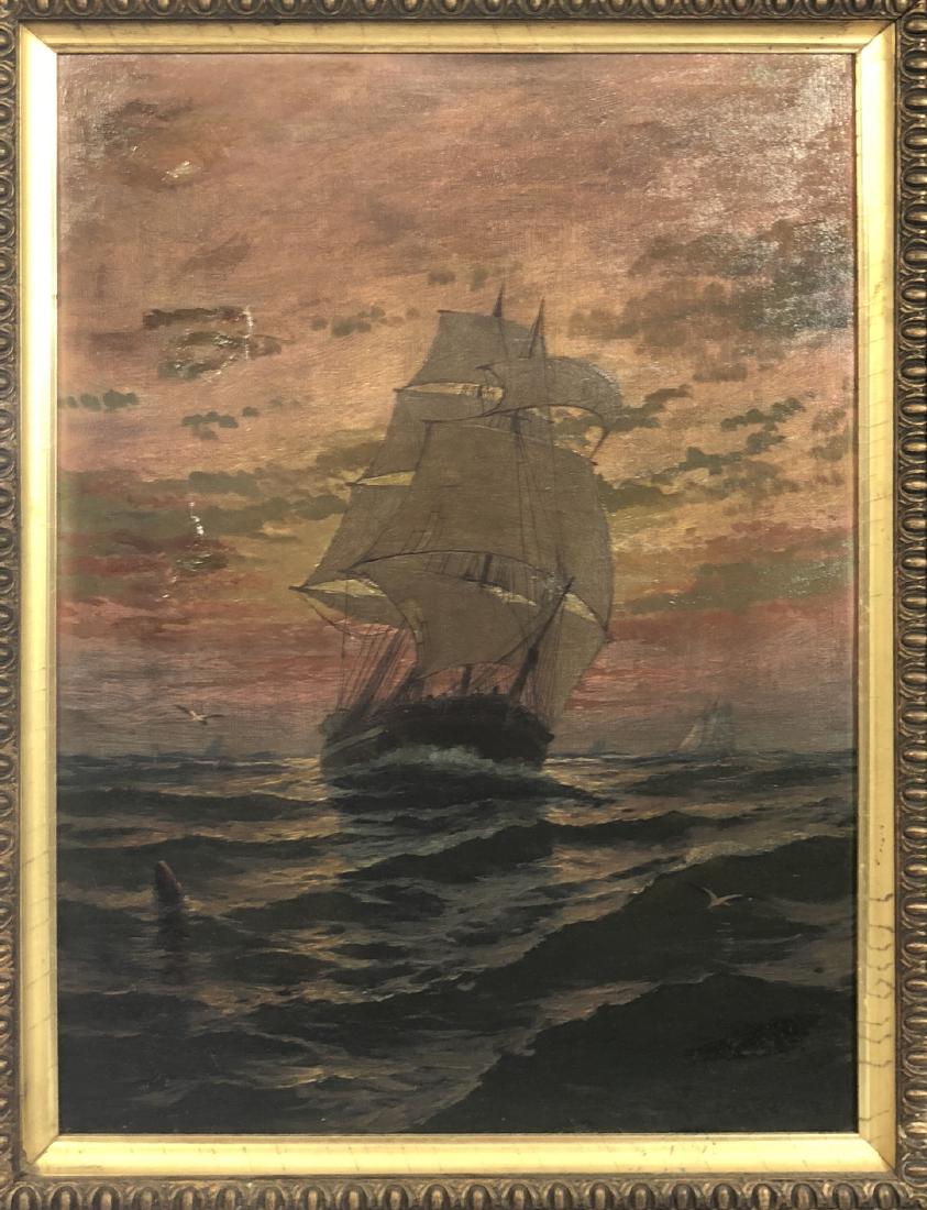 ARTIST UNKNOWN - 19th-20th Century - SHIP ON THE (1 of 10)