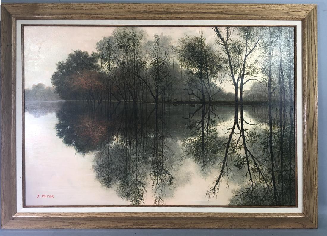 J. PEITER - 20th Century - "MIRROR IMAGE" - Signe (1 of 5)