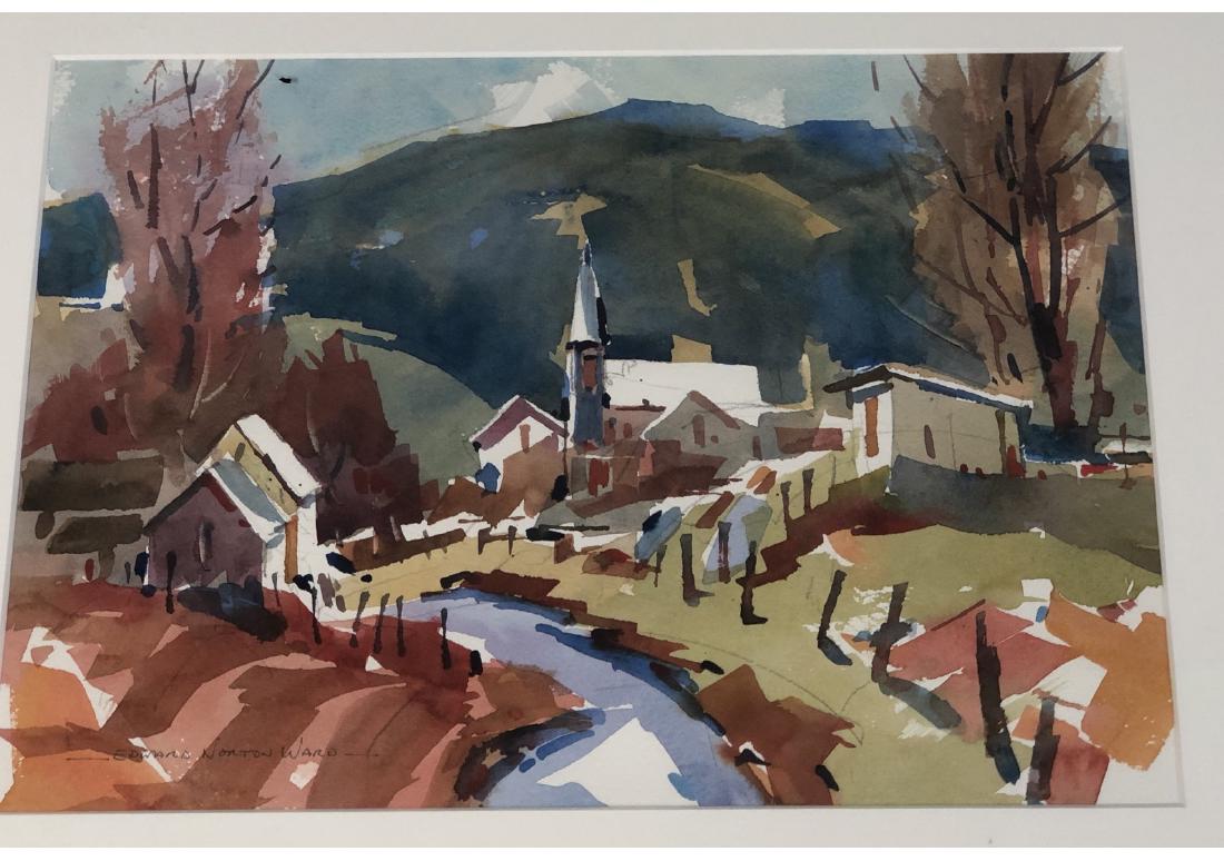 EDWARD NORTON WARD (AMERICAN, - B. 1928) - "GOLD (1 of 7)