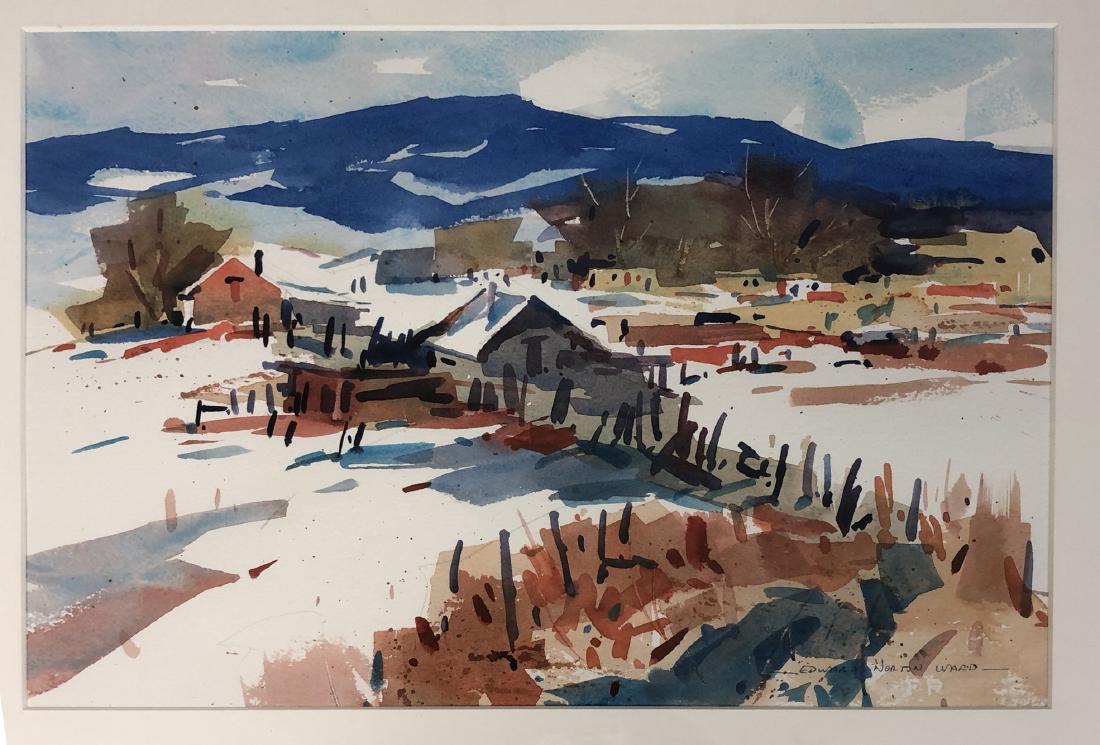 EDWARD NORTON WARD (AMERICAN, - B. 1928) - "FARM (1 of 5)