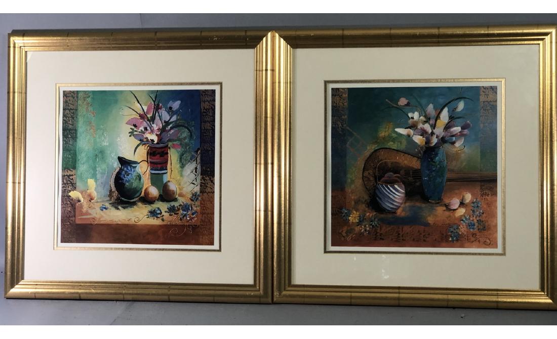 LEE WHITE - 20th Century TWO FLORAL STILL LIFES - (1 of 6)