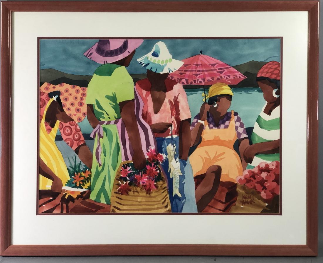 KEN HAWK "WOMEN OF THE MIDDAY SUN" - Signed lower (1 of 8)