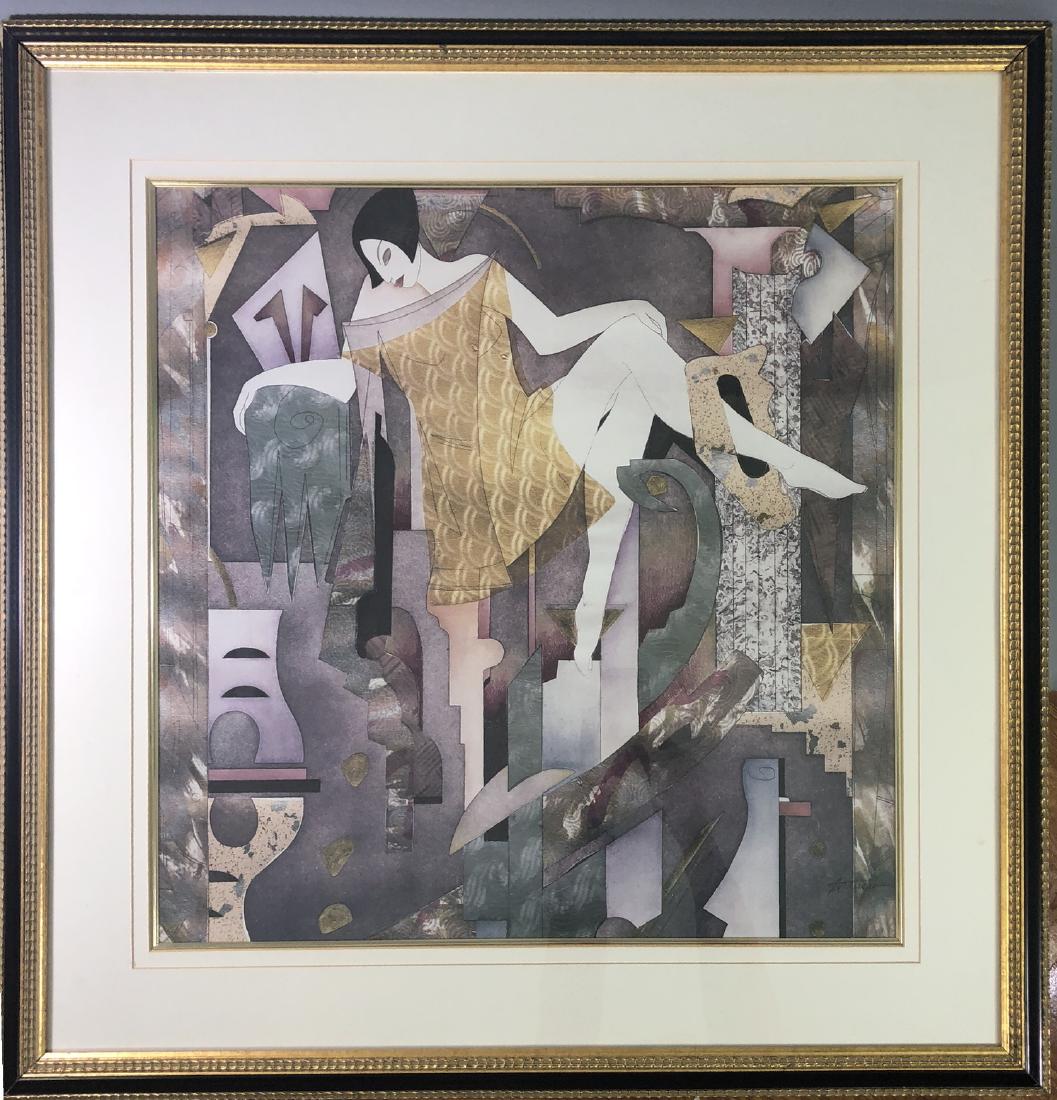 LAURA ARTUSIO  "METROPOLIS" Colored lithograph - (1 of 8)