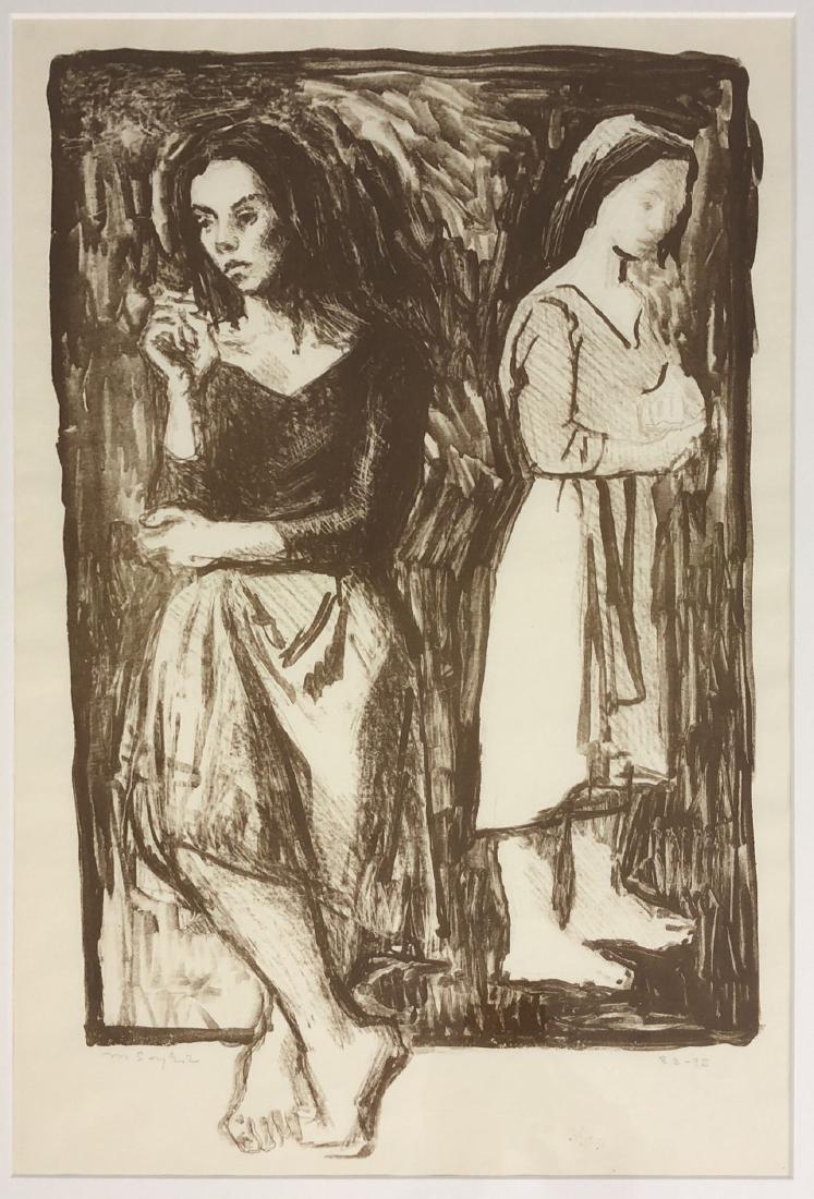 MOSES SOYER (AMERICAN, 1899-1974) - "THE DANCERS" (1 of 8)