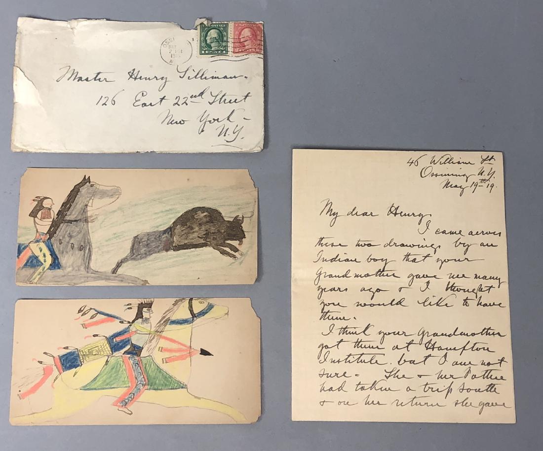 GEORGE BUSHOTTER 4 pc Native American Indian Artw (1 of 8)