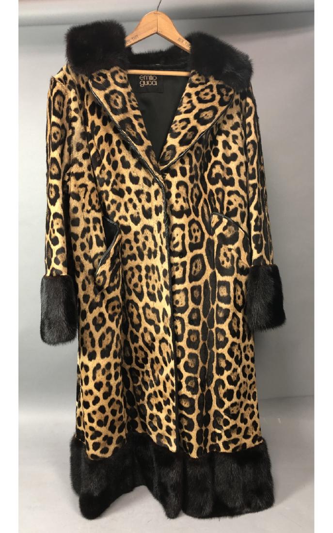 EMILIO GUCCI Fur Womens Ladies Fur. Mink trim col (1 of 9)