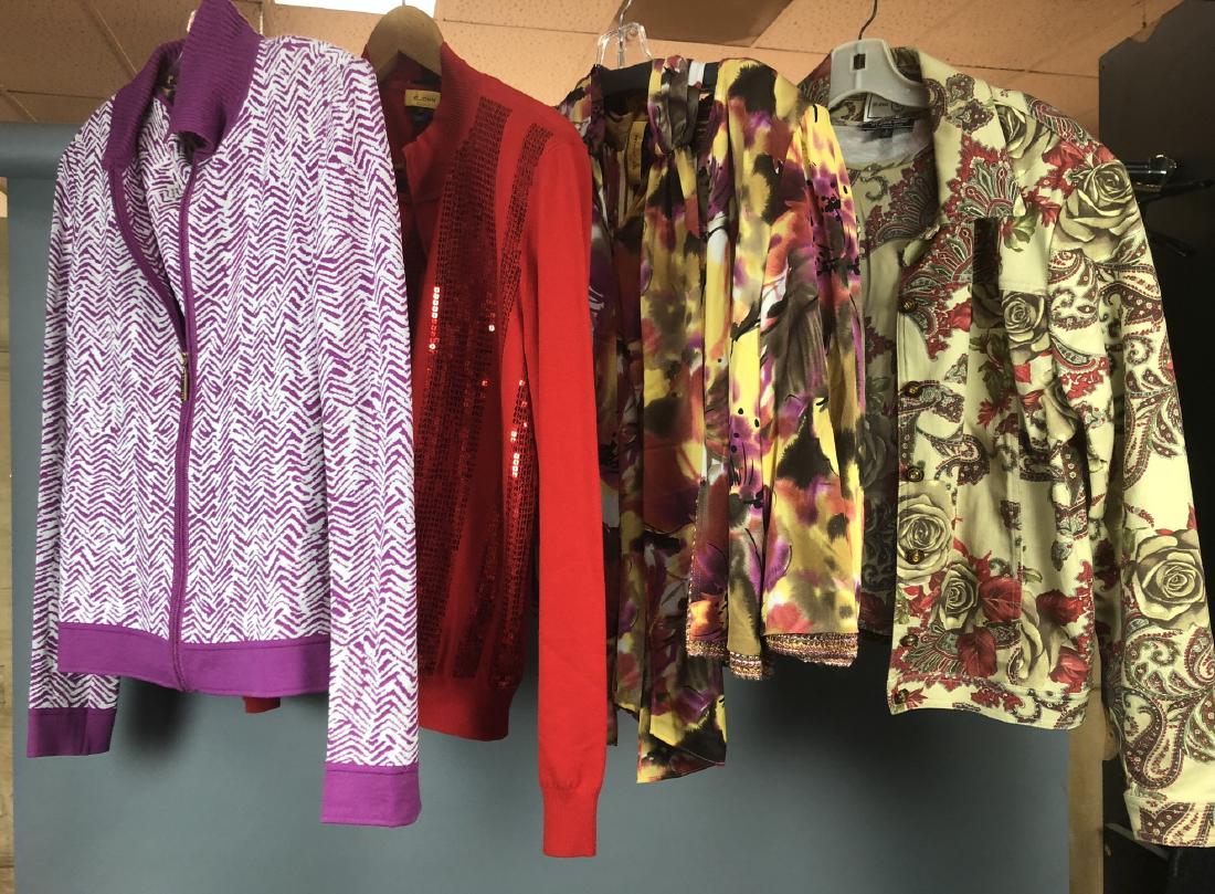 4 pc ST JOHN Sweater Jacket Sets. Red sweater kni (1 of 14)