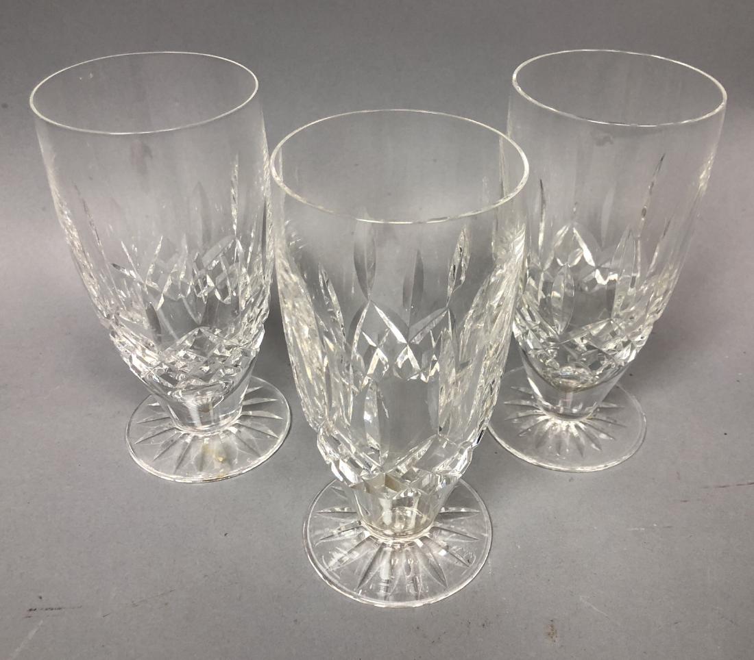 Set 3 WATERFORD Crystal Footed Tumblers. A few ar (1 of 6)
