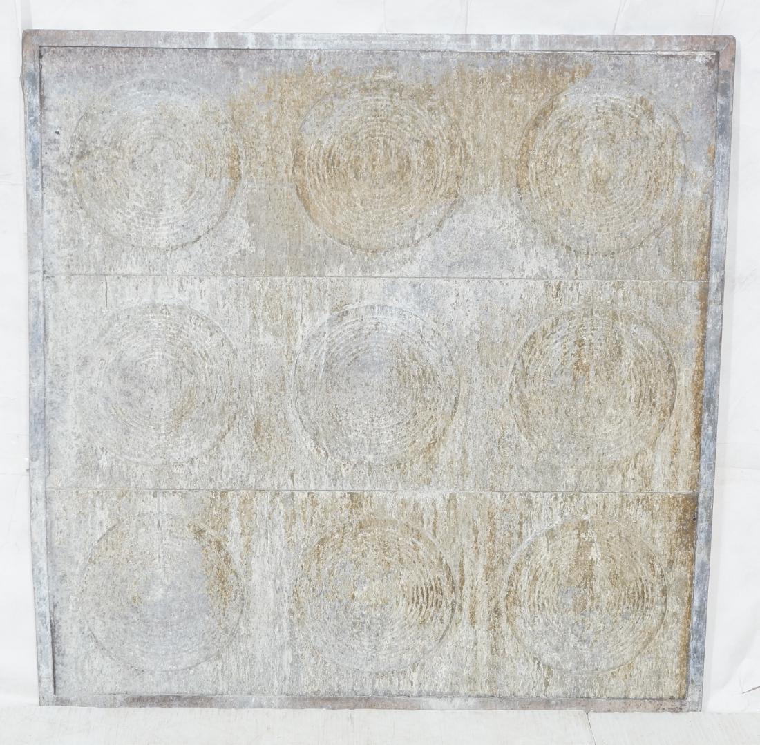 Large Acid finished  Metal Tile Wall Art. Industr (1 of 7)