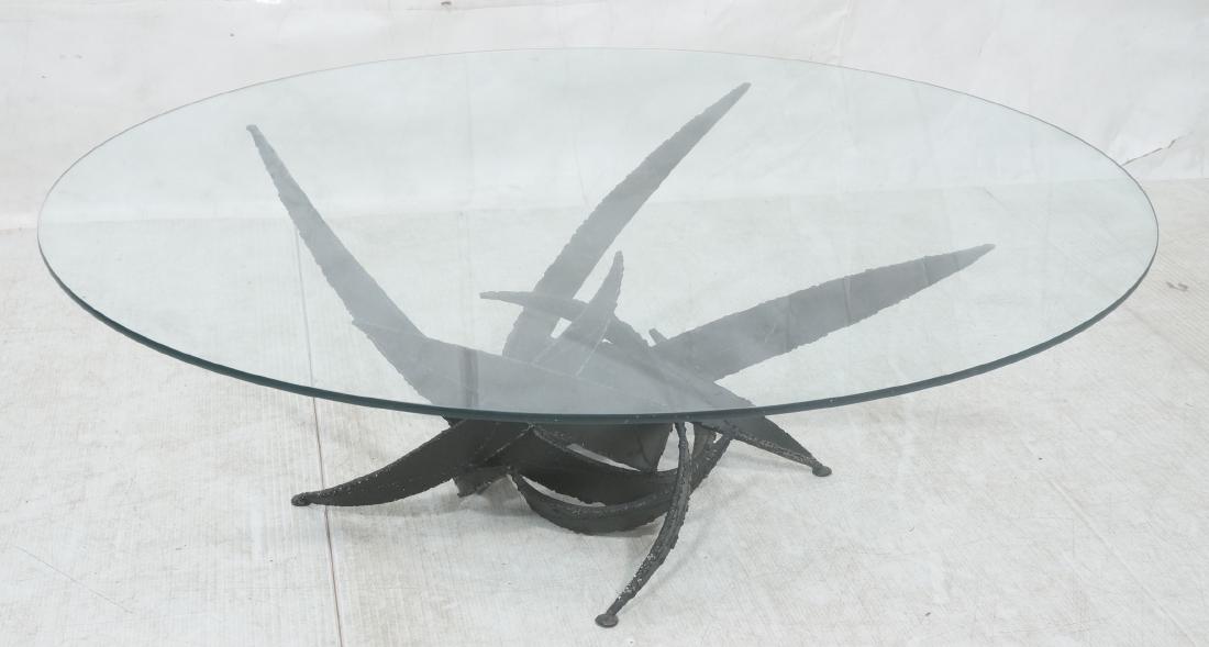Silas Seandel Welded Metal Brutalist Coffee Table (1 of 7)