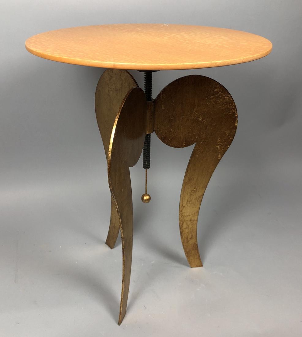 Satinwood Small Gilt Metal Decorator Side Table. (1 of 8)