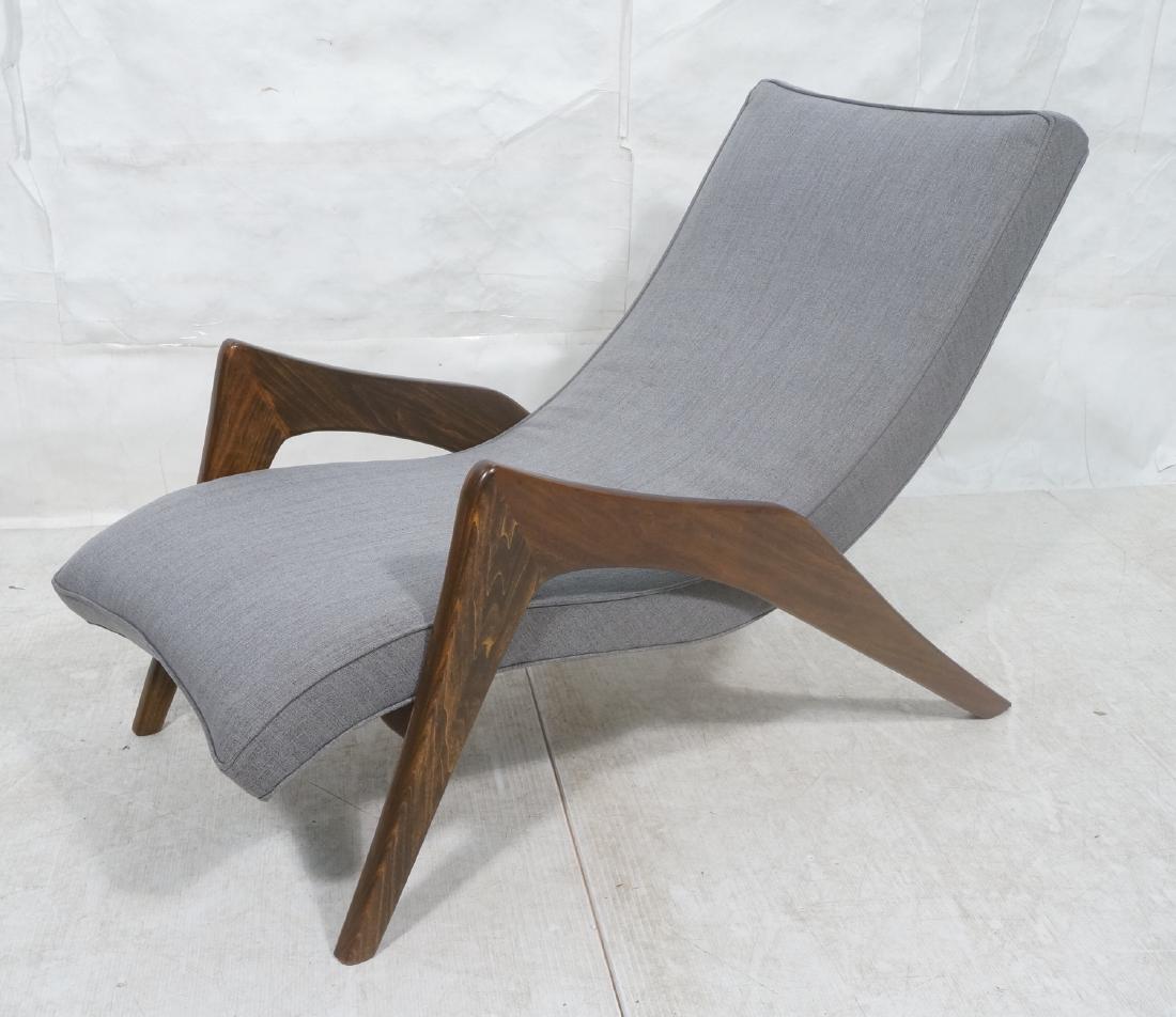 ADRIAN PEARSALL Walnut Chaise Lounge Chair. Elega (1 of 8)