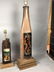 2pc LOUIS BORNEMISZA Intaglio Lucite Table Lamps. - 4