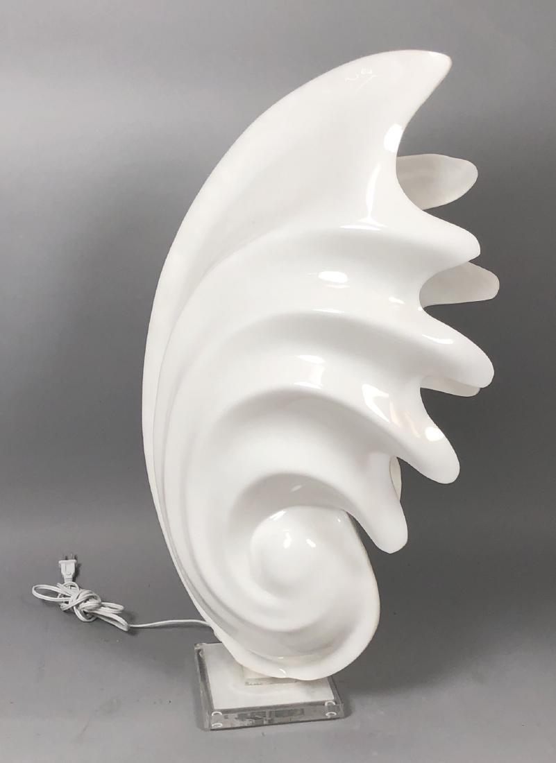 ROUGIER style Clam Shell Sculptural Table Lamp. P (1 of 8)