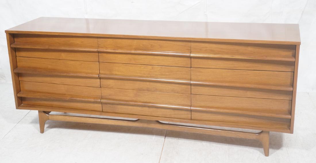 YOUNG American Modern Walnut Credenza Sideboard D (1 of 8)