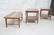 3pc Modernist LANE Walnut Table Set. Inset Small - 2