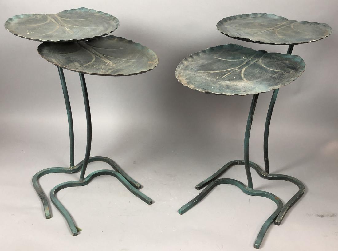 2 Pair SALTERINI Nesting Iron Leaf Tables. Leaf f (1 of 8)