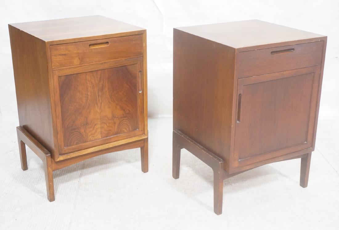 Pr American Modern Walnut Night Stands. Raised on (1 of 7)