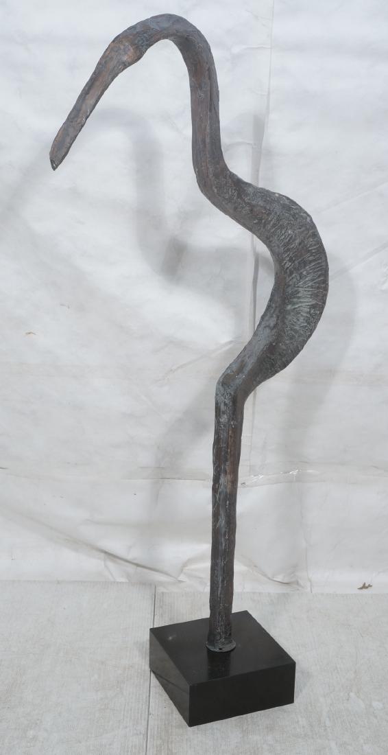 Brutalist Bronzed Finish Tall  Modernist Sculptur (1 of 8)