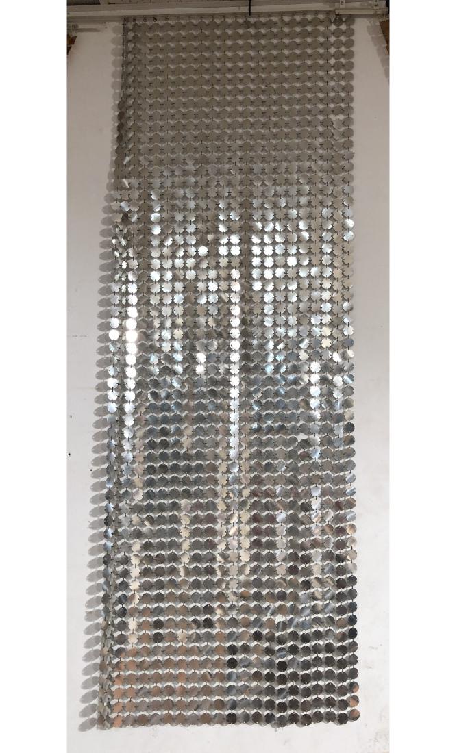 PACO RABANNE Space Curtains. Silver Disk Curtain. (1 of 6)