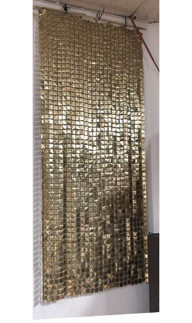 PACO RABANNE Space Curtains. Gold Tile Curtain. R (1 of 7)