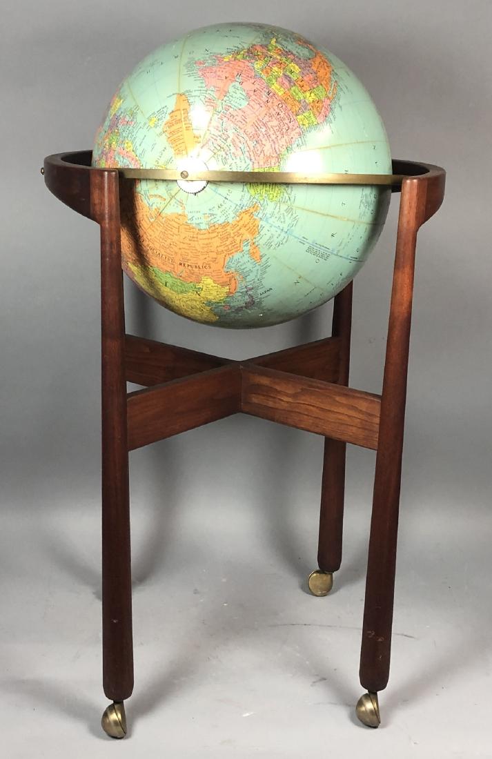 Jens Risom Globe Stand.  Modern Walnut Stand with (1 of 5)