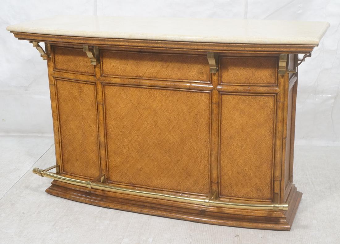 MAITLAND SMITH Travertine Top Contemporary Bar. W (1 of 11)