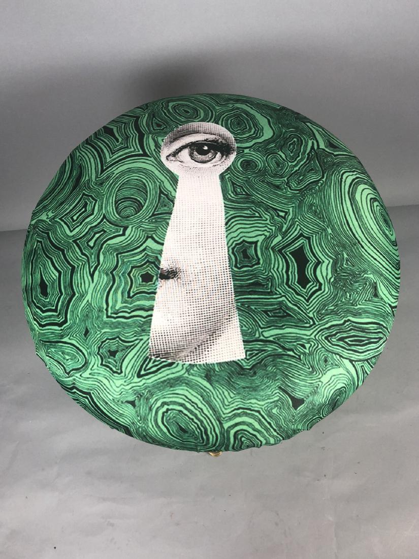 Modern Gold Tone Metal Stool. Fornasetti style ke (1 of 6)