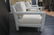 Pr White Vinyl Parson Style Lounge Chairs. Frame - 7