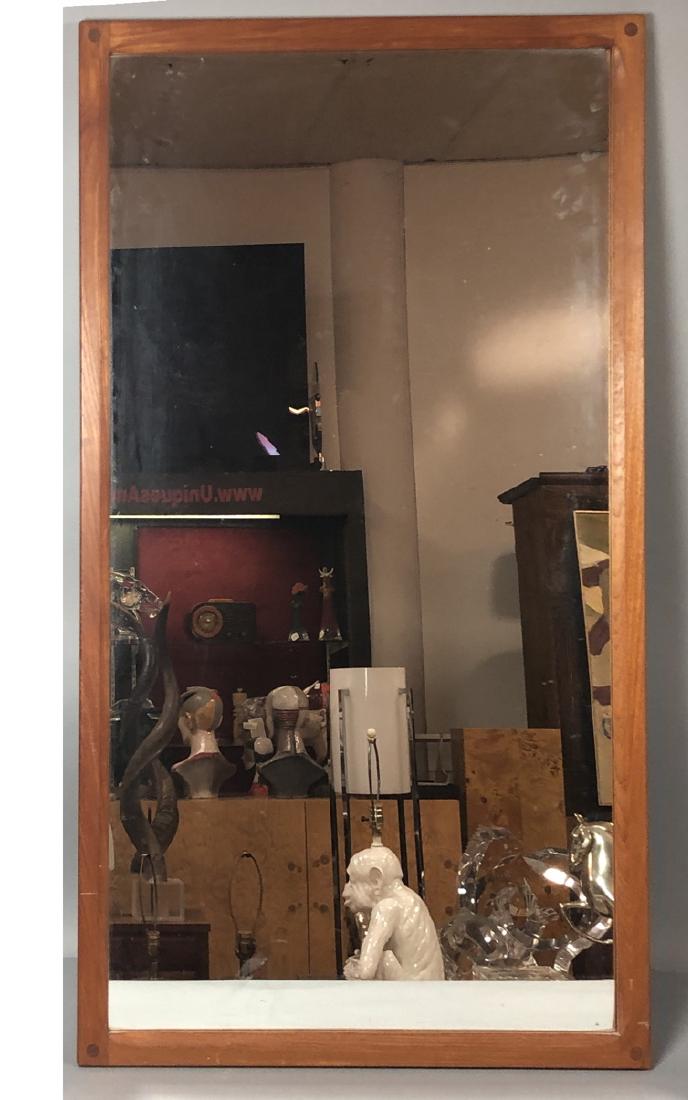 Danish Modern Teak Rectangular Wall Mirror. AKSEL (1 of 7)