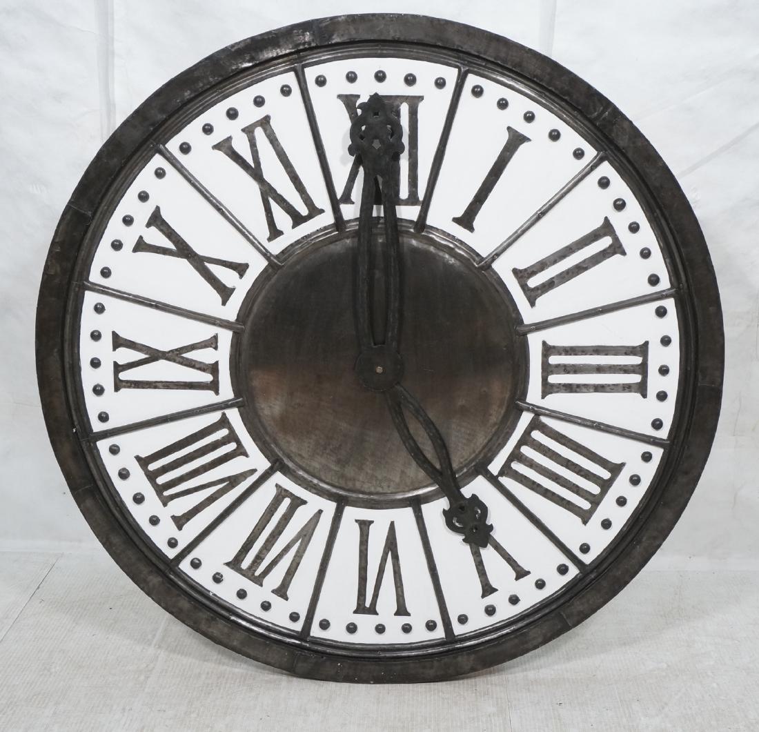 Oversized Decorator Wall Clock Wall Art. Black fr (1 of 9)