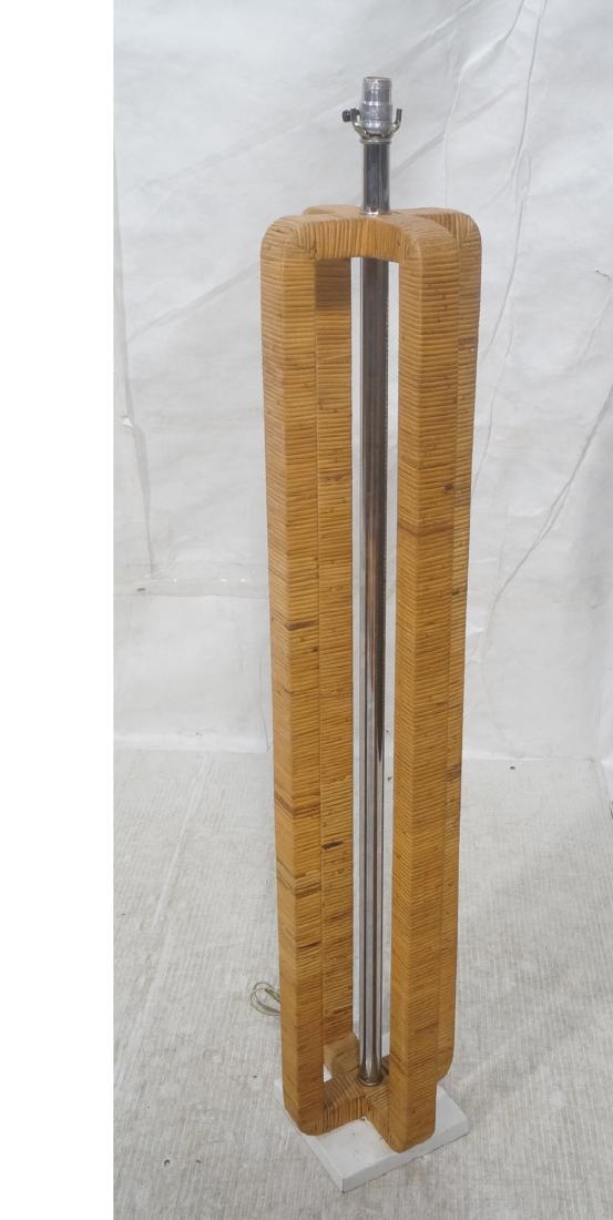Gabrielle Crespi Style Woven Rattan Floor Lamp. M (1 of 9)