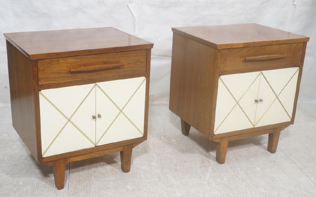 Pr Decorator American Modern Walnut Night Stands. (1 of 11)