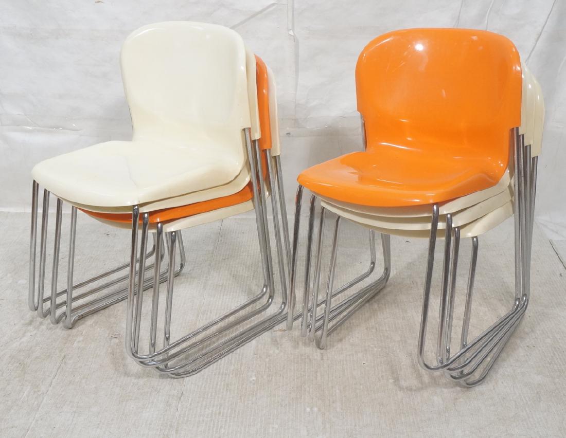 Set 8 GERD LANG Modernist Stacking Nesting Chairs (1 of 16)