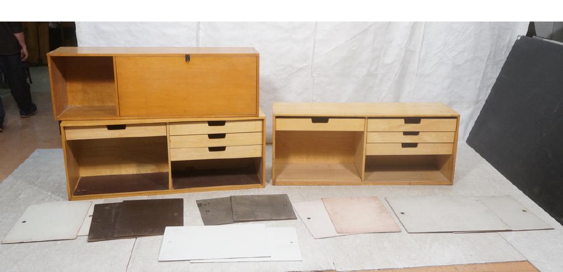 3pc PAUL MCCOBB Maple Cabinets Parts Lot. 3 cased (1 of 17)