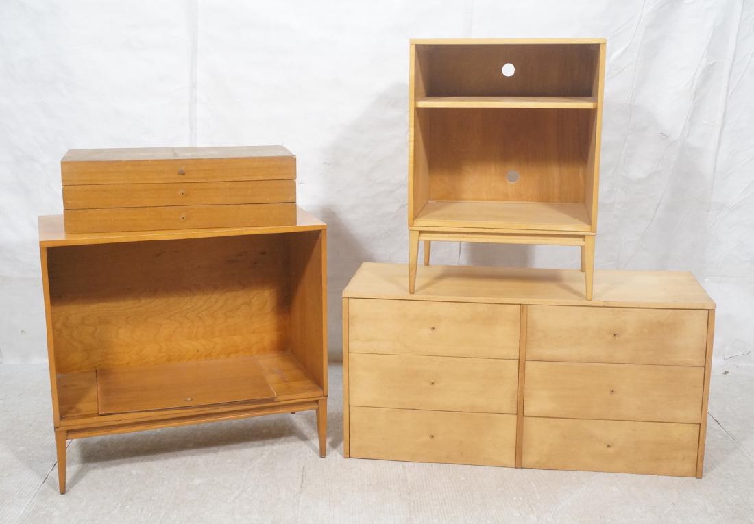 4pc PAUL MCCOBB Parts Lot. Maple cabinet with int (1 of 15)