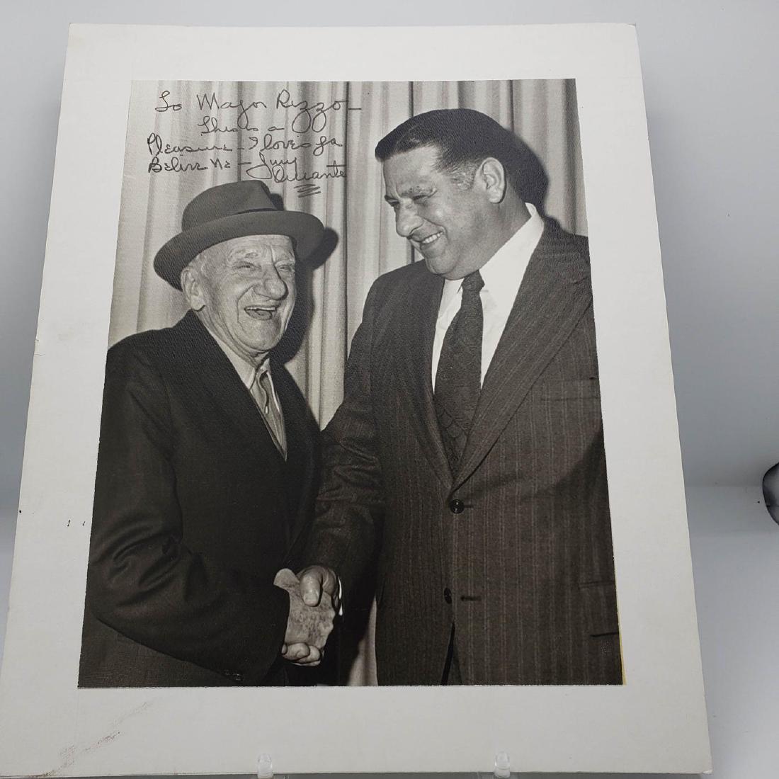 Frank Rizzo with Jimmy Durante signed photo. < (1 of 5)