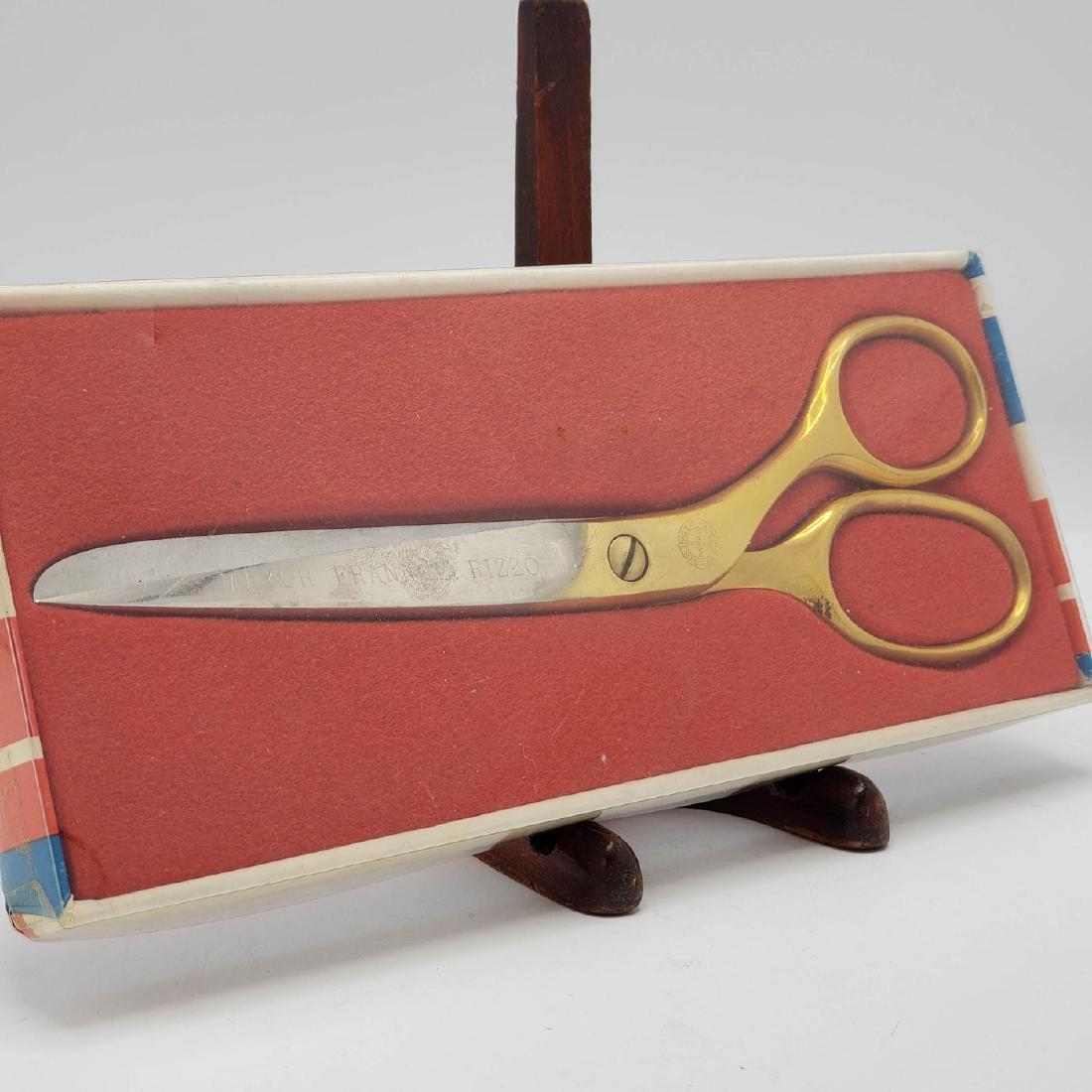 Pair of Brass Scissors in Box engraved Mayor Fran (1 of 3)