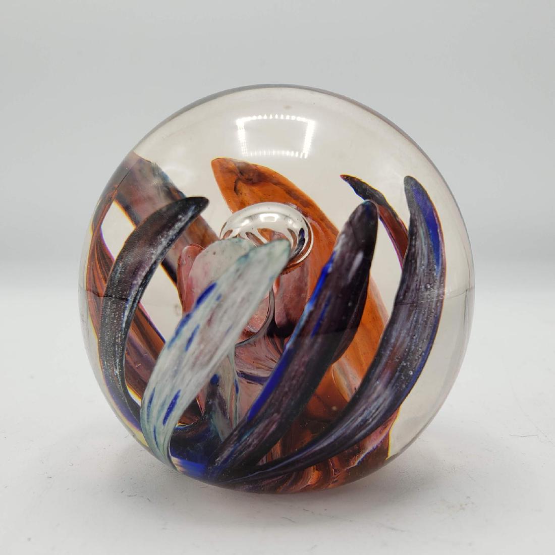 S Bloom Art Glass Paperweight  This item wa (1 of 4)