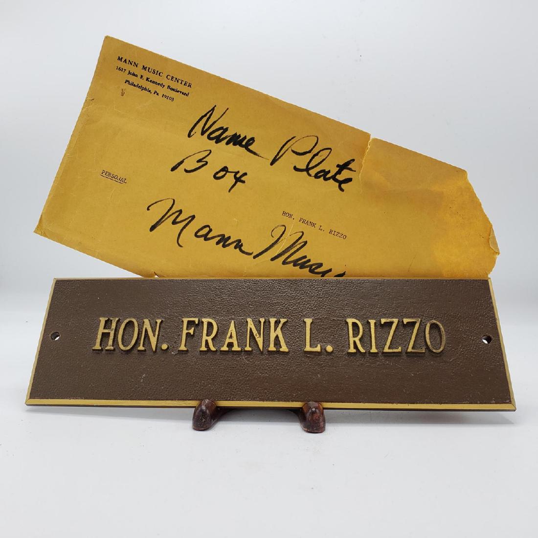 Honorable Frank Rizzo Brass Box Plaque Mann Music (1 of 4)