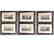 6pc English Architectural Vintage Prints. Houses