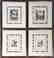 4 Early Bookplate Prints. Horse and Equestrian pr