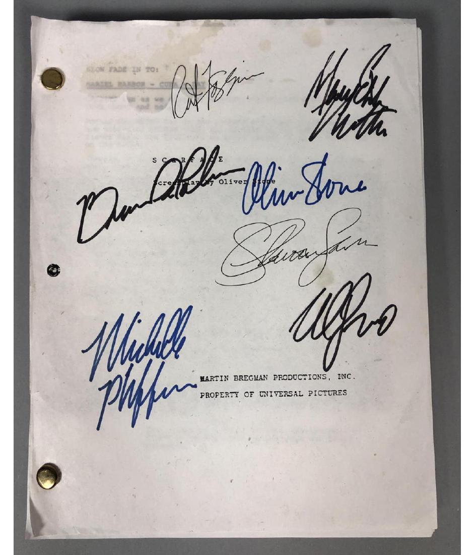 SCARFACE Screenplay by Oliver Stone. Autographed (1 of 8)