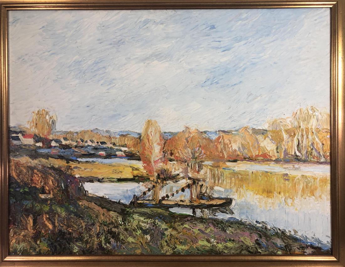 Signed CLAUDE PISSARRO Impressionist Oil Painting (1 of 13)