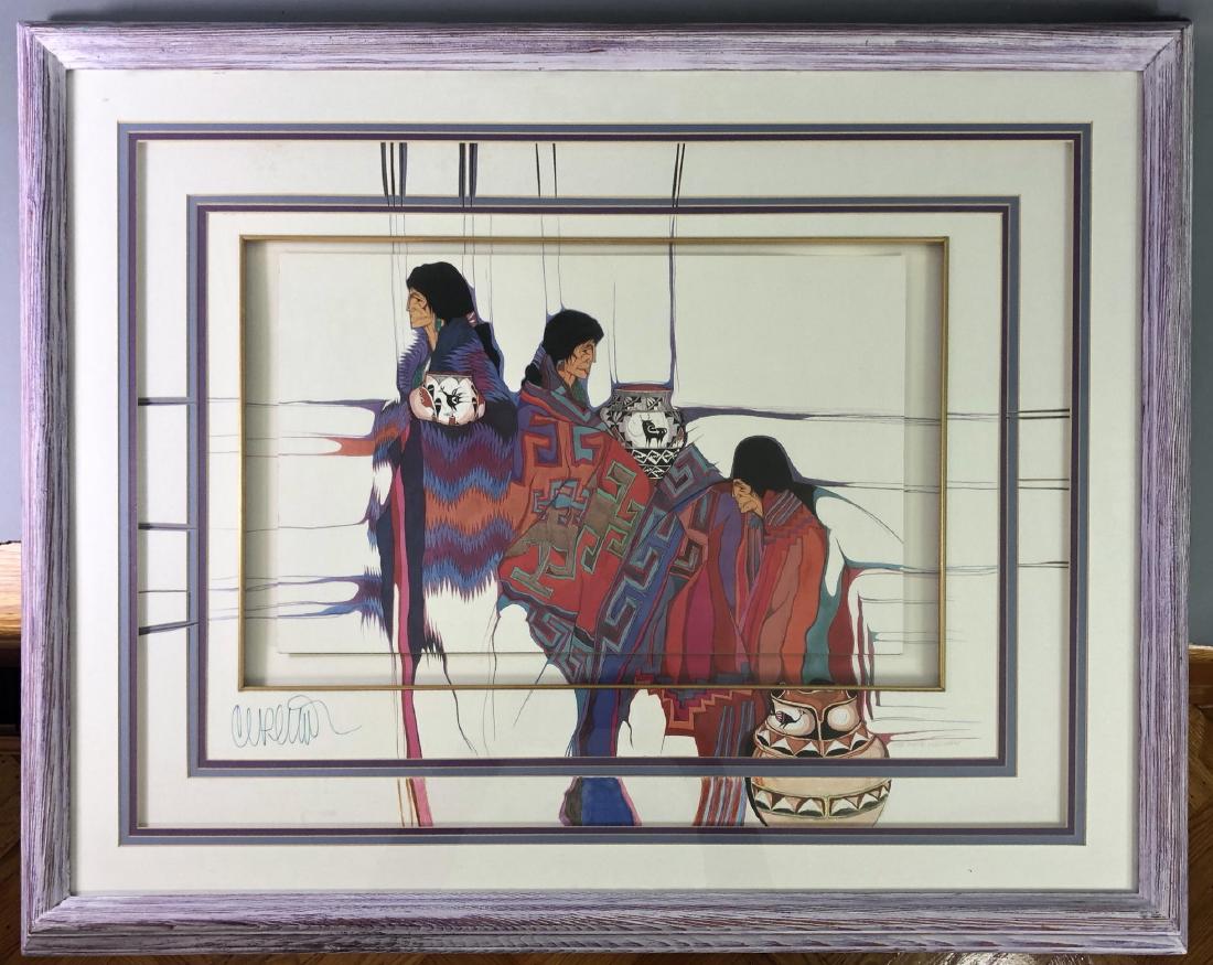 AMADO PENA Colored Print. (AMERICAN, B. 1943) 199 (1 of 9)