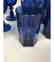 22pc Antique Cobalt Glasses Stemware. 3 part mold - 9
